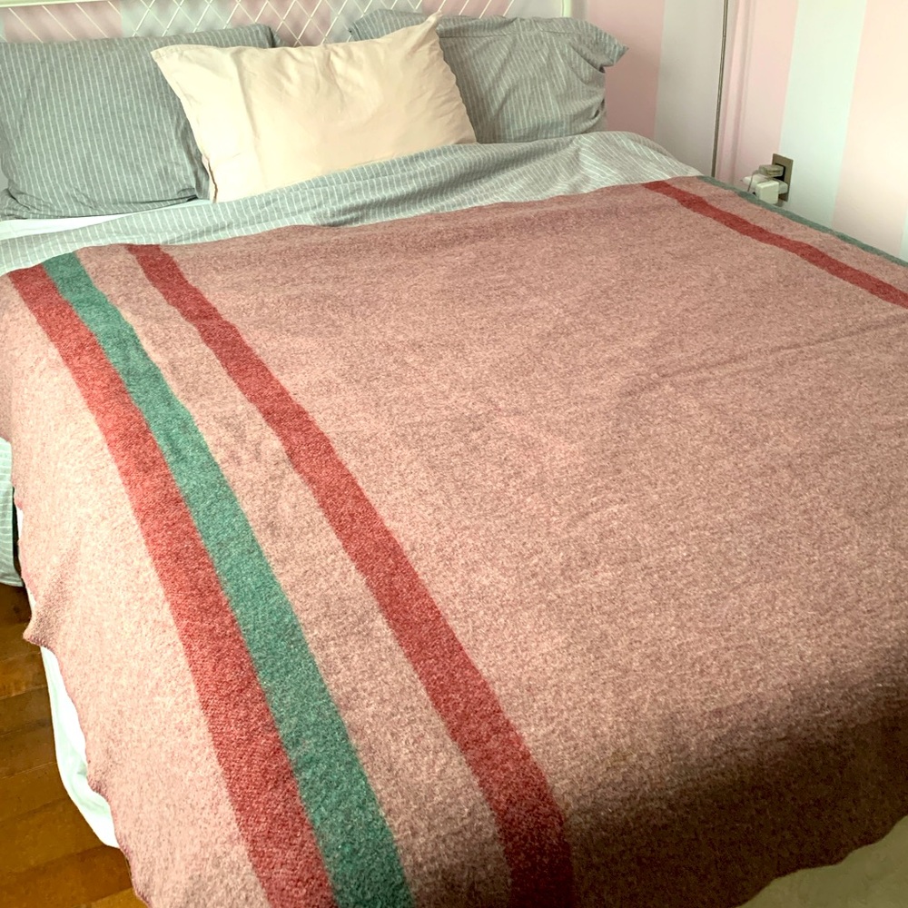 Vintage Kenwood 100% Wool Blanket